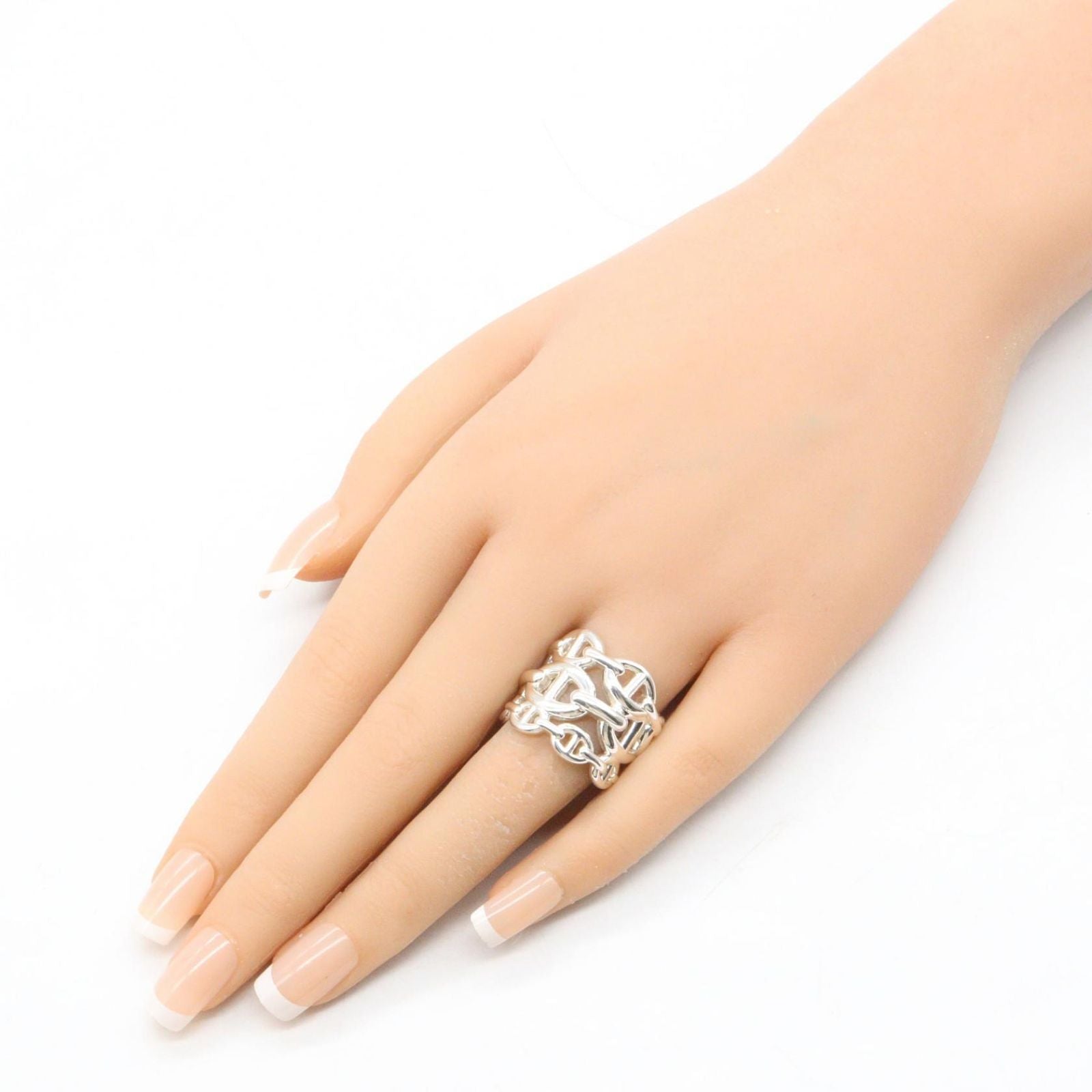 Hermes Ring Chaine D'ancre 925 Sterling Silver