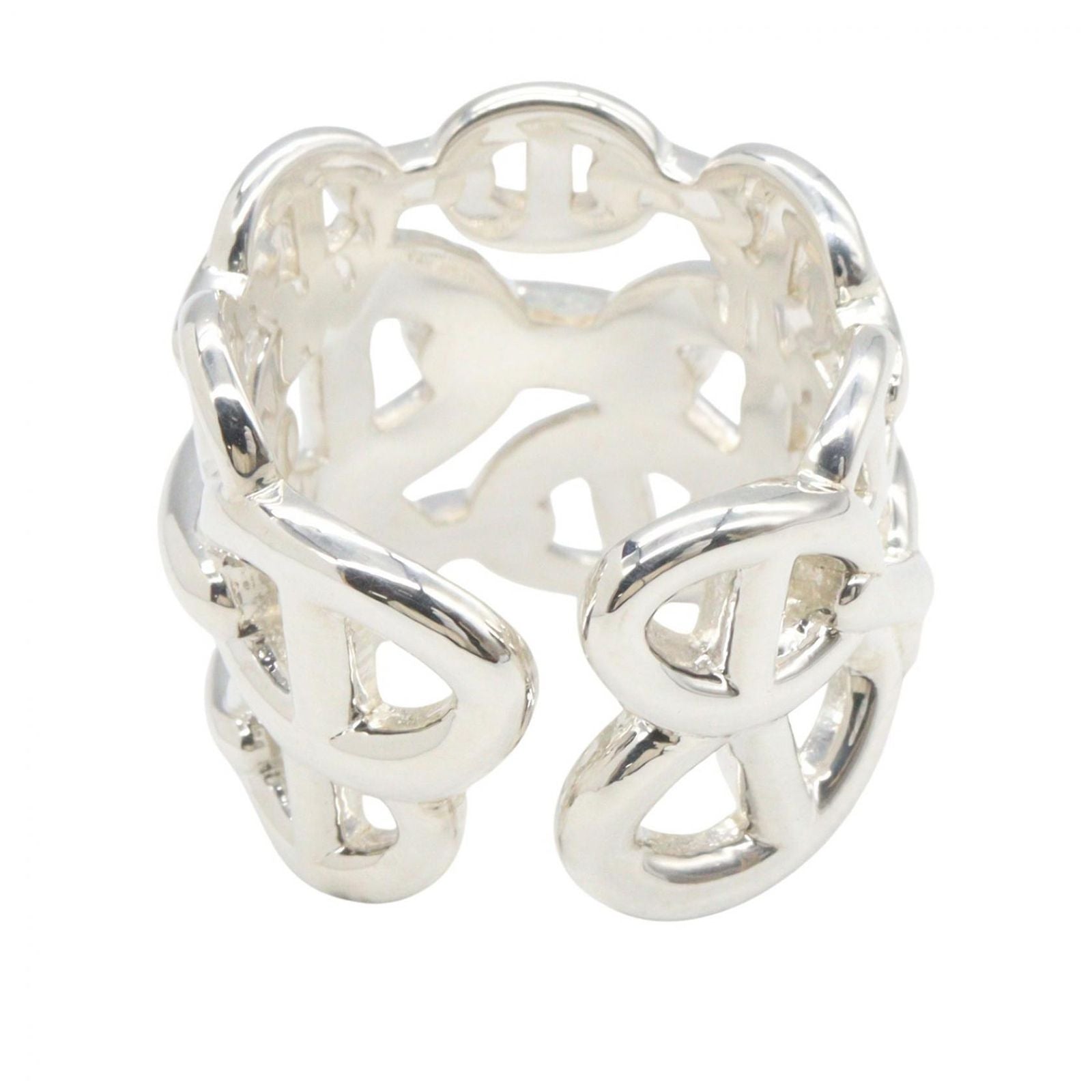 Hermes Ring Chaine D'ancre 925 Sterling Silver