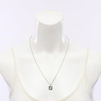 Fendi Necklace FF Black Silver Stainless Steel — view 5