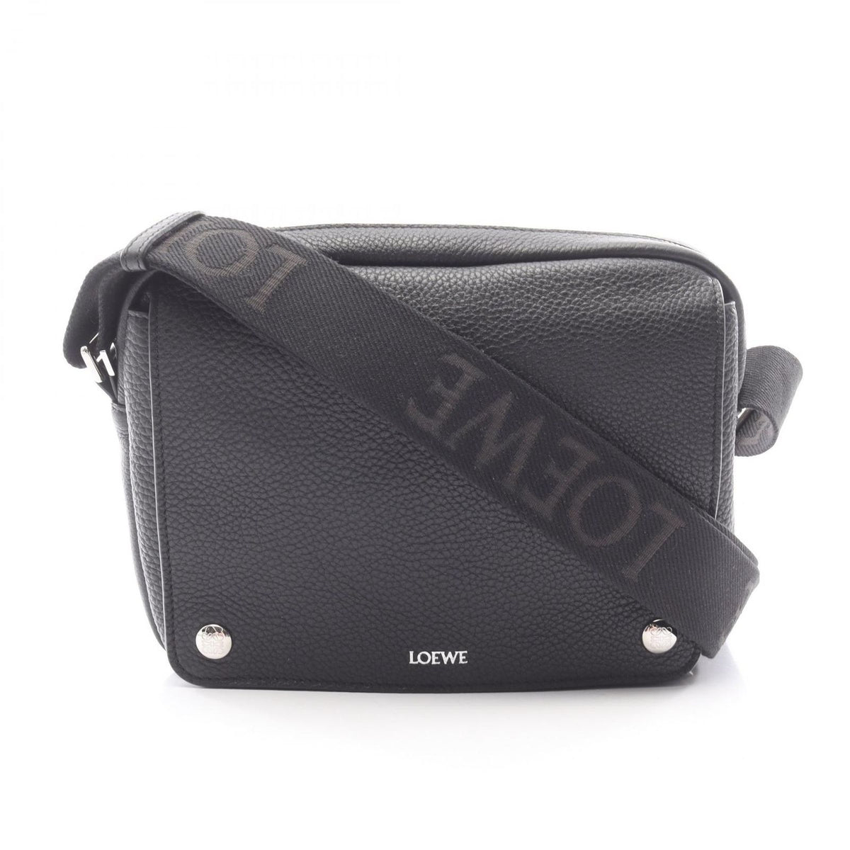 Loewe Shoulder Bag Pebble Black Leather