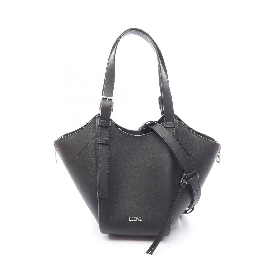 Loewe Handbag Hammock Flip Bag 2-Way Black Leather
