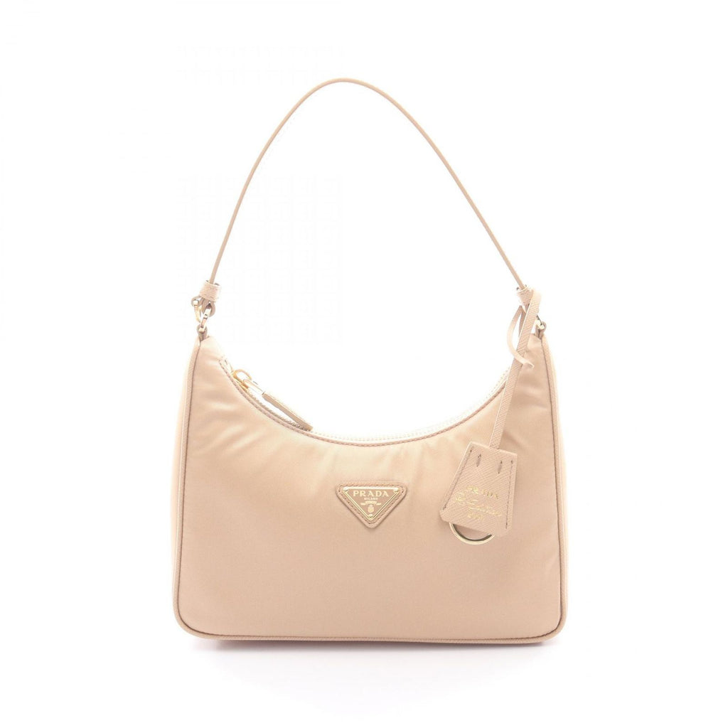 Prada Edition Re-Nylon Mini Bag Beige Nylon Saffiano Leather