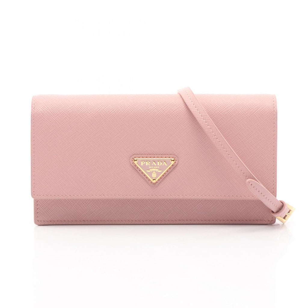 Prada Shoulder Bag Saffiano Pink Leather