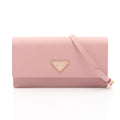 Prada Shoulder Bag Saffiano Pink Leather