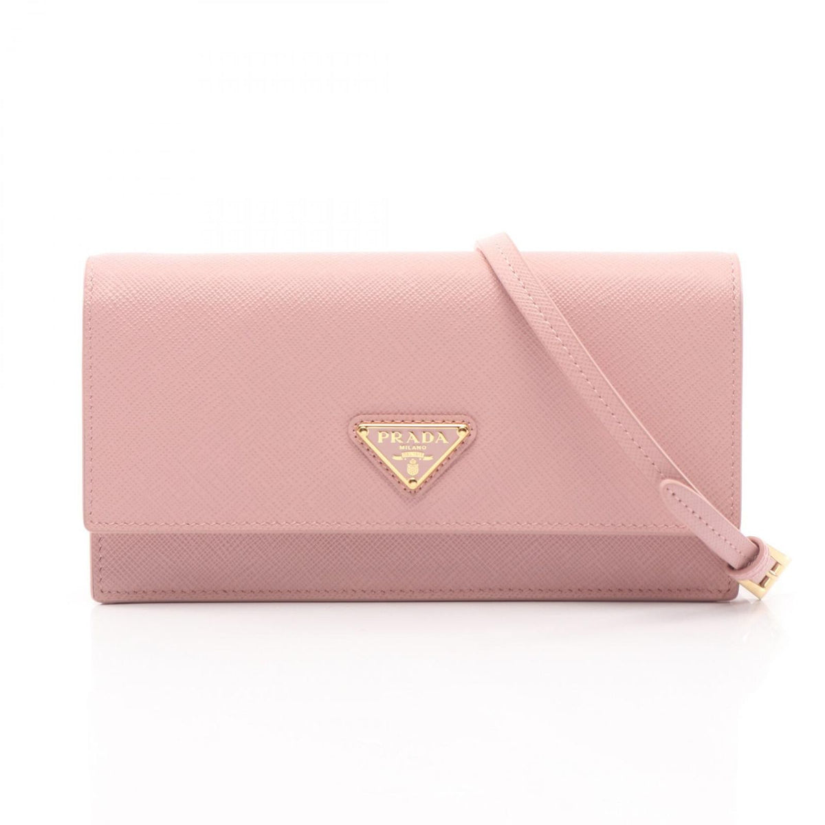 Prada Shoulder Bag Saffiano Pink Leather