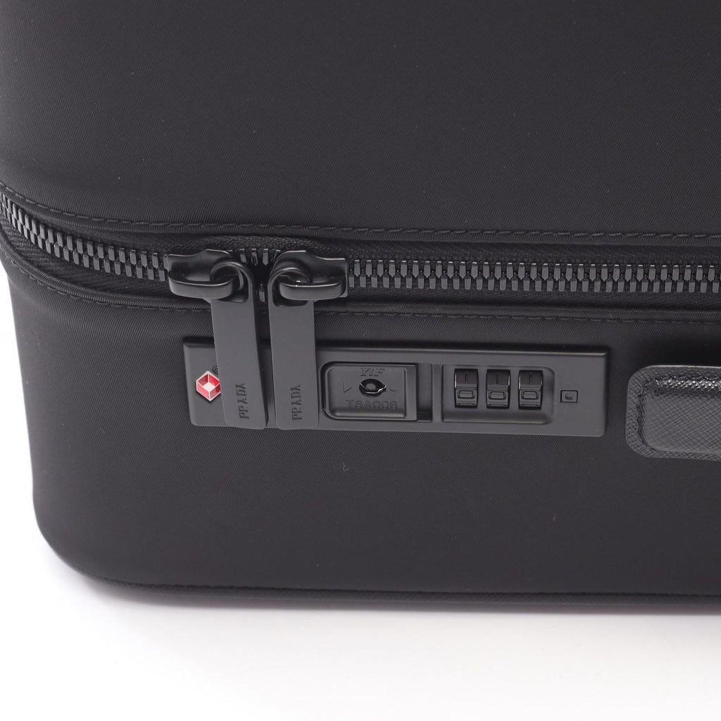 Prada Travel Bag Trolley Black Nylon Saffiano Leather — view 6