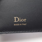 Dior Bifold Wallet Oblique Bow Dahlia Blue Canvas Leather — view 5