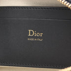 Dior Shoulder Bag Bow Oak Blue Canvas Leather — view 4