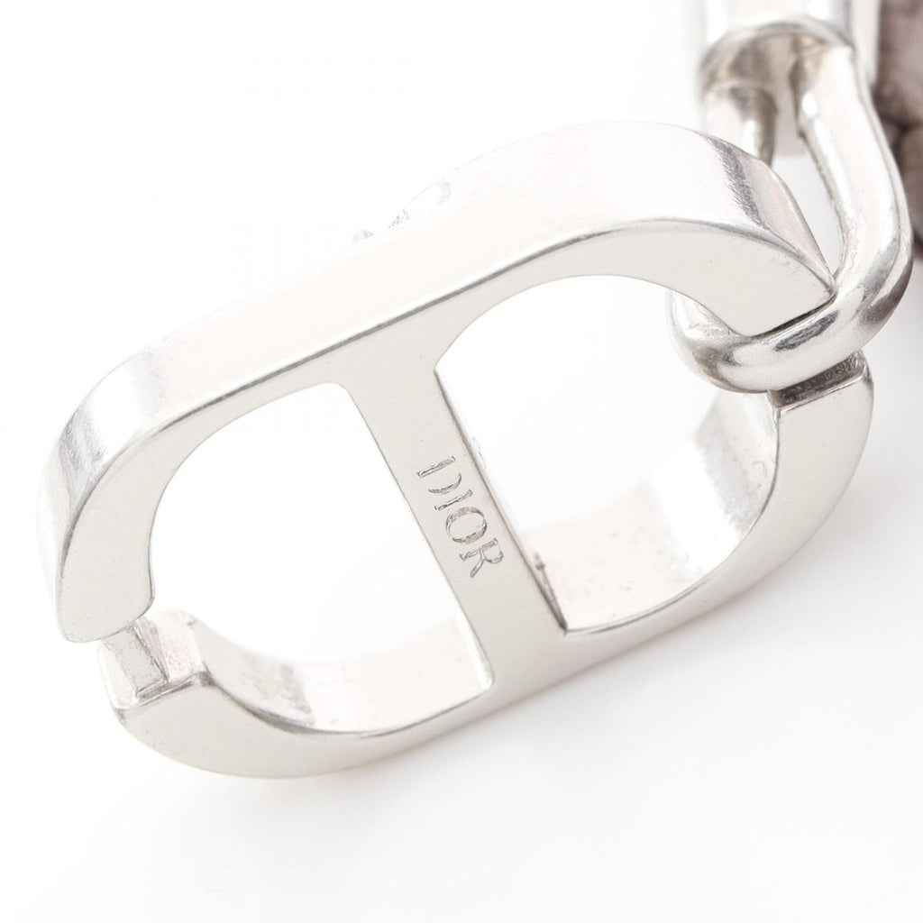 Dior Bracelet CD Icon Braid Leather Double Brown Stainless Steel — view 5