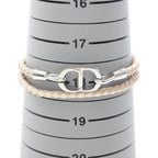 Dior Bracelet CD Icon Braid Leather Double Beige Stainless Steel — view 6