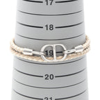 Dior Bracelet CD Icon Braid Leather Double Beige Stainless Steel — view 6