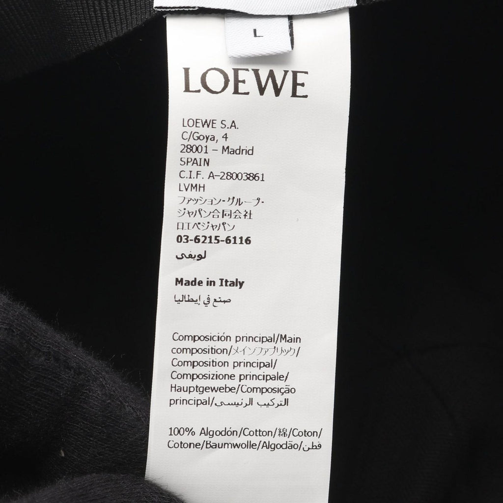 Loewe Cap Logo Embroidery Baseball Black Cap Hat — view 6