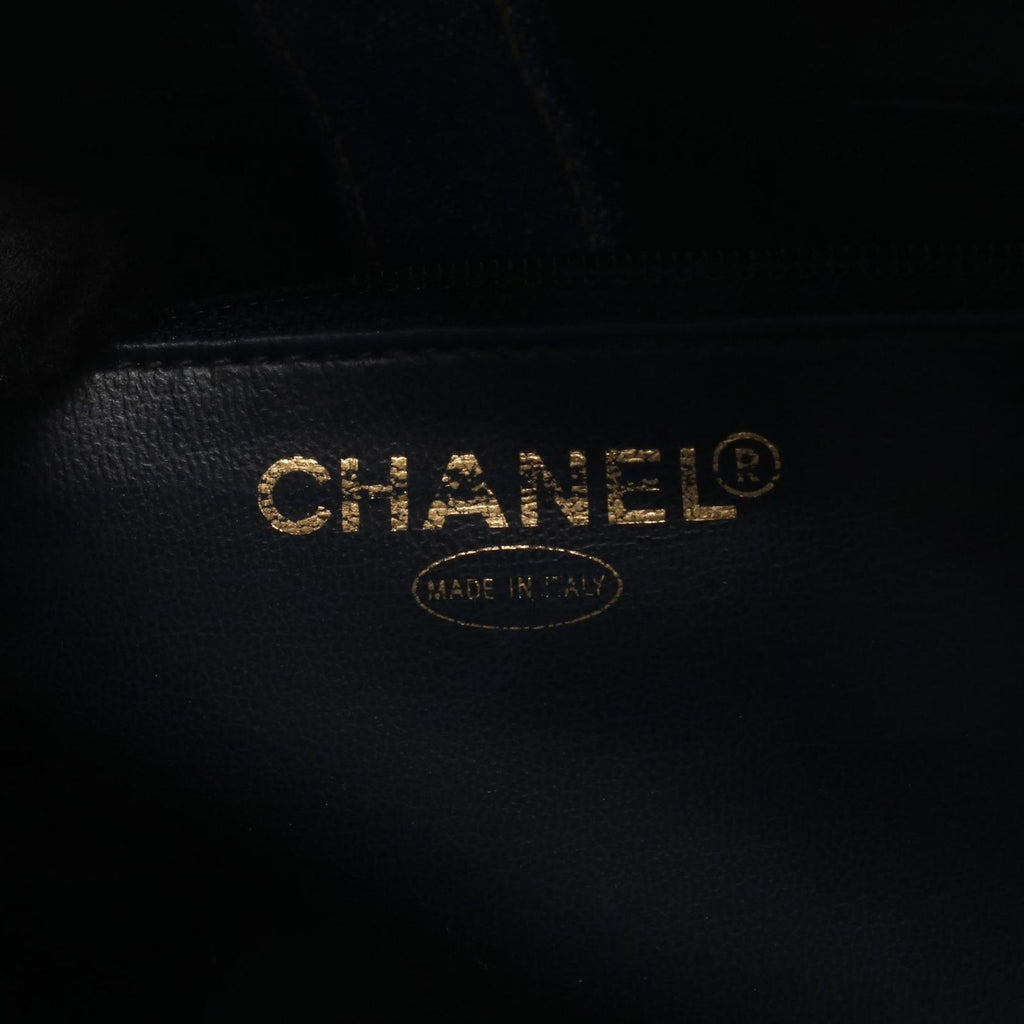 Chanel Handbag CC Logo Vanity 2-Way Denim Blue CC Shoulder — view 4