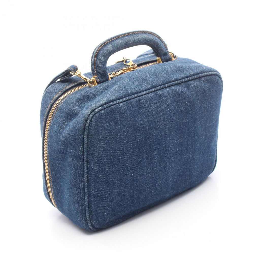 Chanel Handbag CC Logo Vanity 2-Way Denim Blue CC Shoulder — view 2