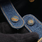 Chanel Handbag CC Logo Vanity 2-Way Denim Blue CC Shoulder — view 6
