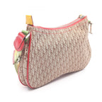 Dior Shoulder Bag Rasta Trotter Saddle Pocket Beige Multi Canvas Leather — view 2