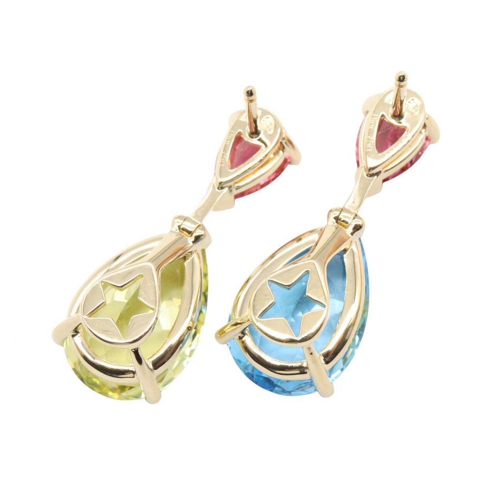 Dior Earrings Citrine Topaz Tourmaline 18k