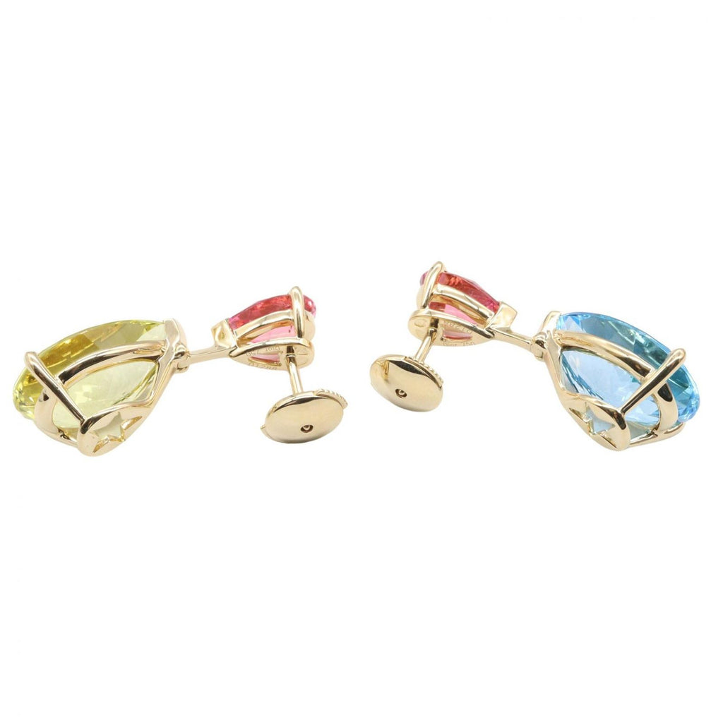 Dior Earrings Citrine Topaz Tourmaline 18k