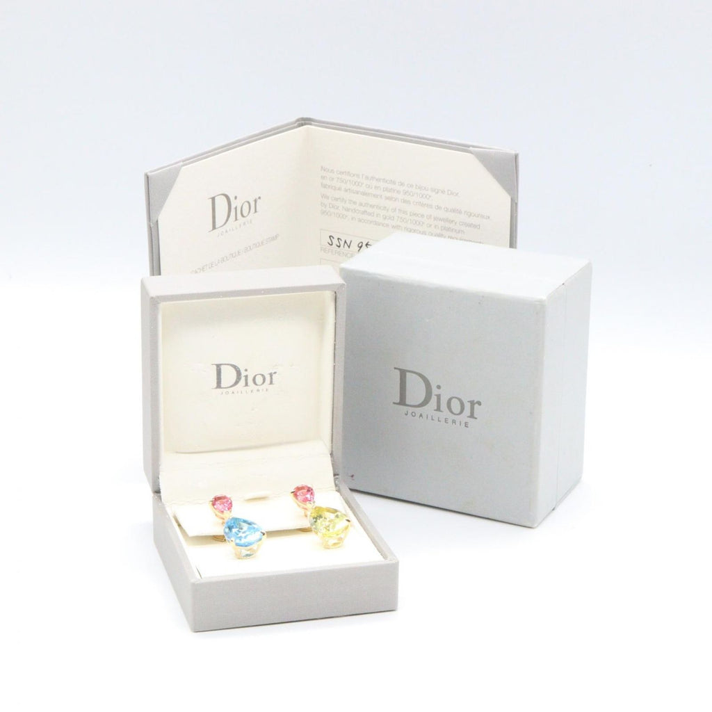 Dior Earrings Citrine Topaz Tourmaline 18k