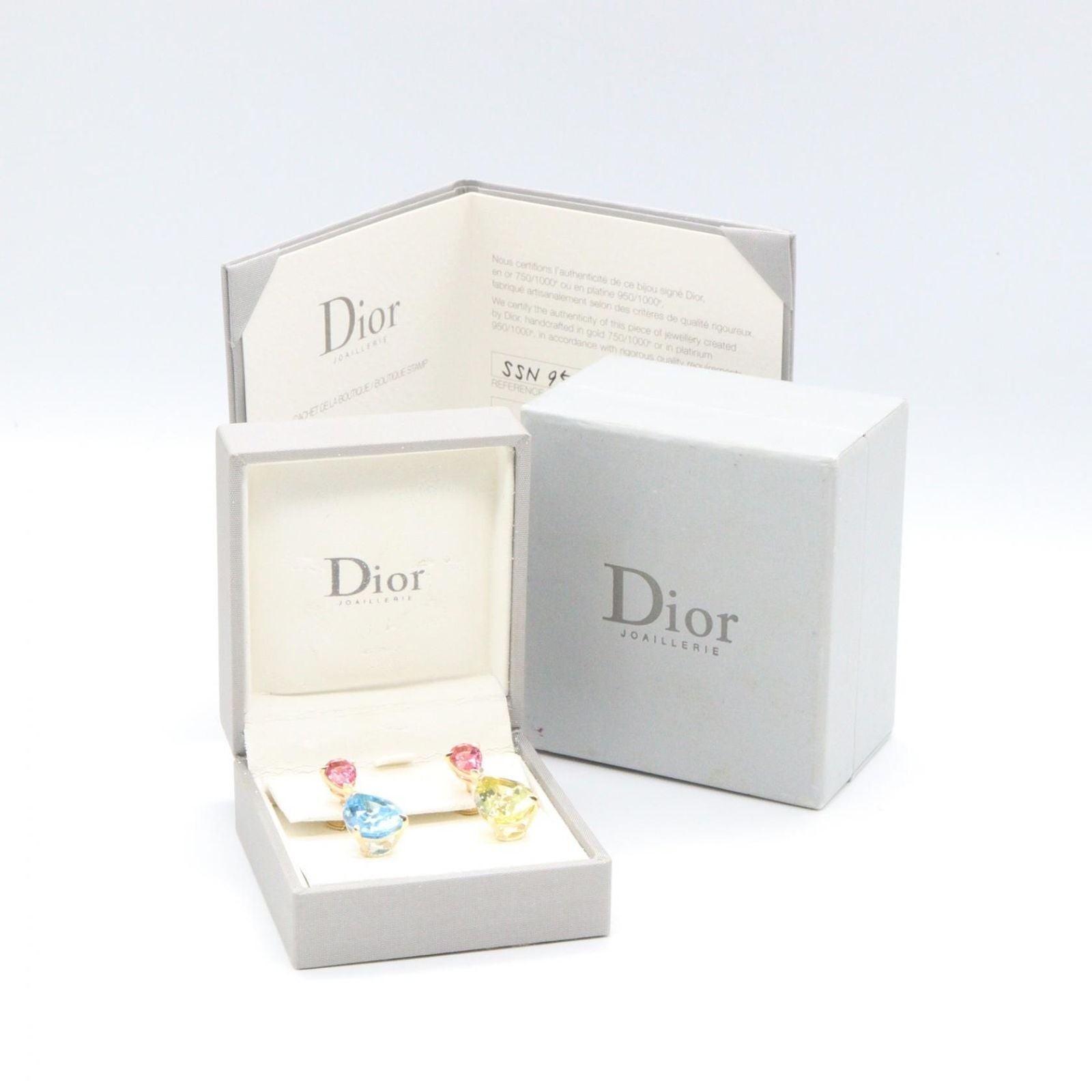 Dior Earrings Citrine Topaz Tourmaline 18k