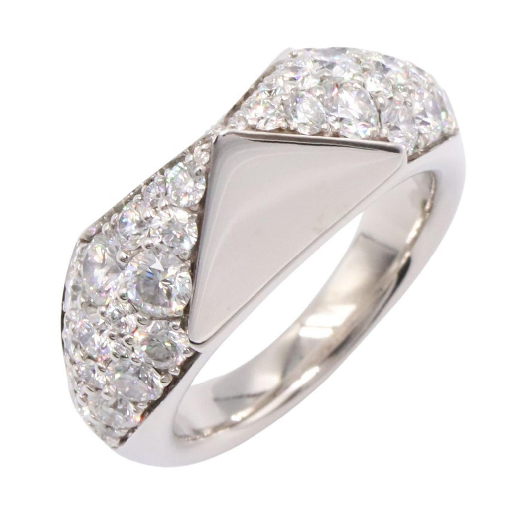 Prada Ring Signet Diamond 18k White Gold