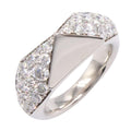 Prada Ring Signet Diamond 18k White Gold