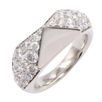 Prada Ring Signet Diamond 18k White Gold