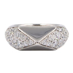 Prada Ring Signet Diamond 18k White Gold — view 2