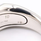 Prada Ring Signet Diamond 18k White Gold — view 5
