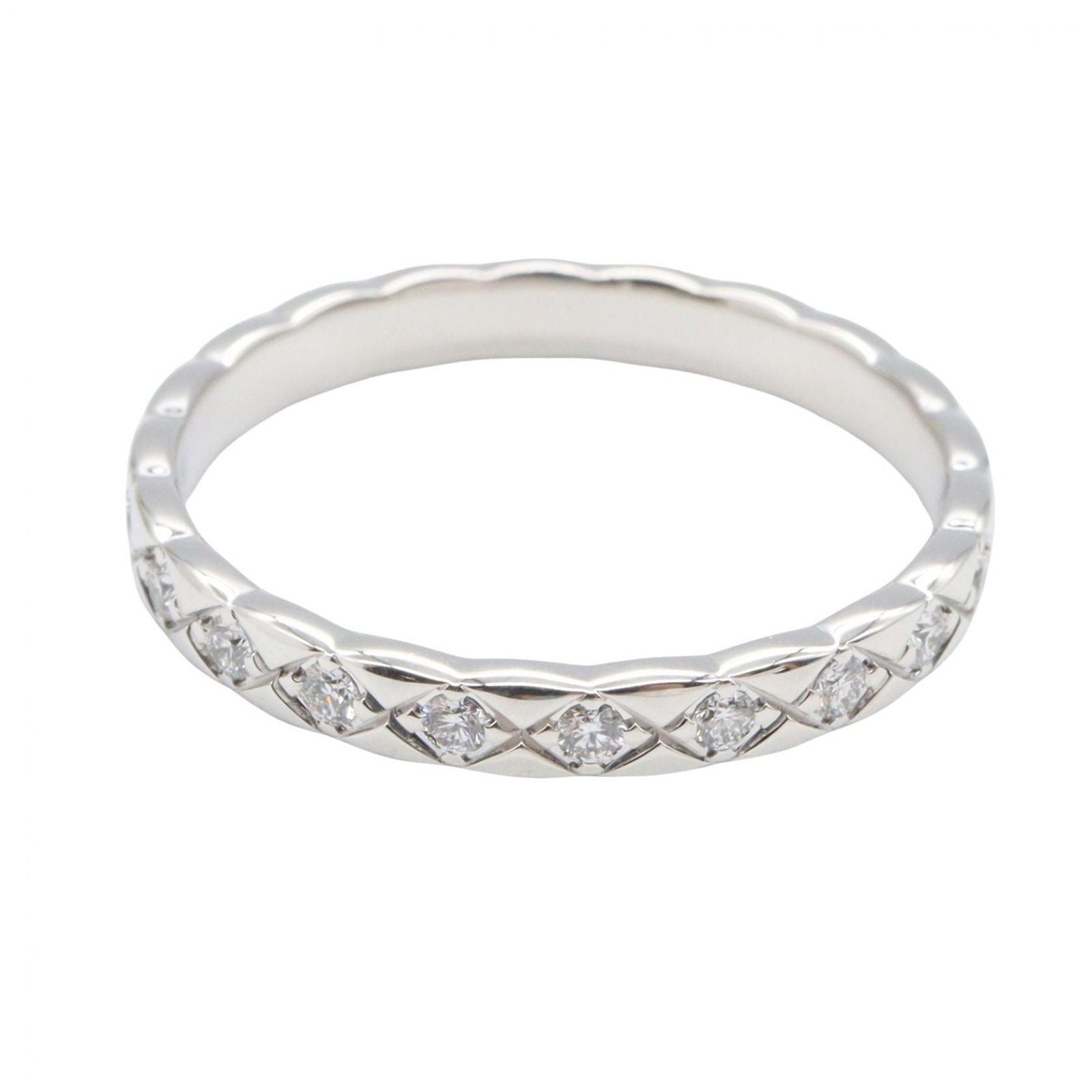 Chanel Ring Coco Crush Diamond 18k White Gold