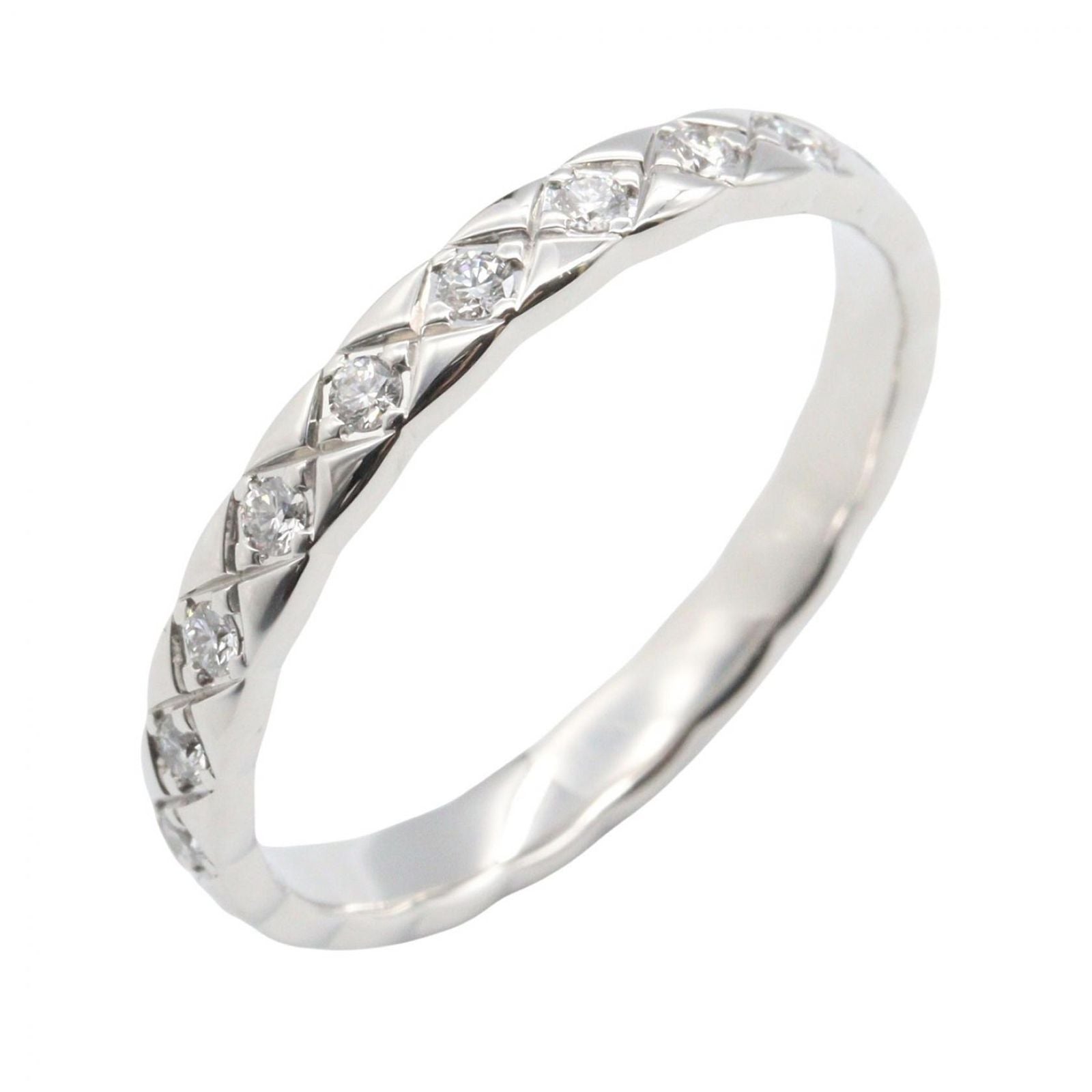 Chanel Ring Coco Crush Diamond 18k White Gold