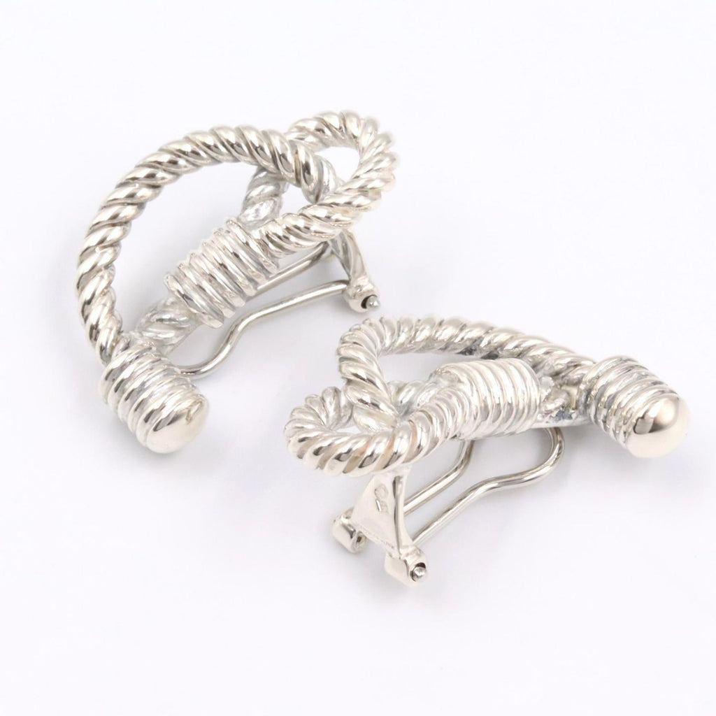 Hermes Earrings Rope 925 Sterling Silver — view 6