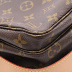 Louis Vuitton Shoulder Bag Naviglio Monogram Canvas Leather — view 9