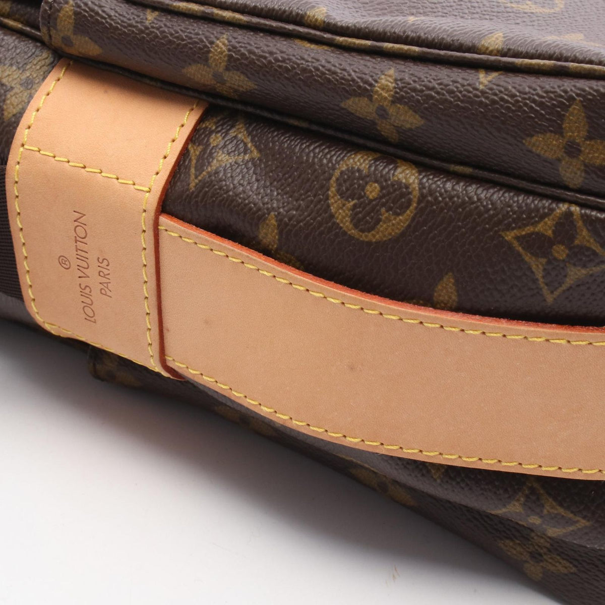 Louis Vuitton Shoulder Bag Naviglio Monogram Canvas Leather — view 6