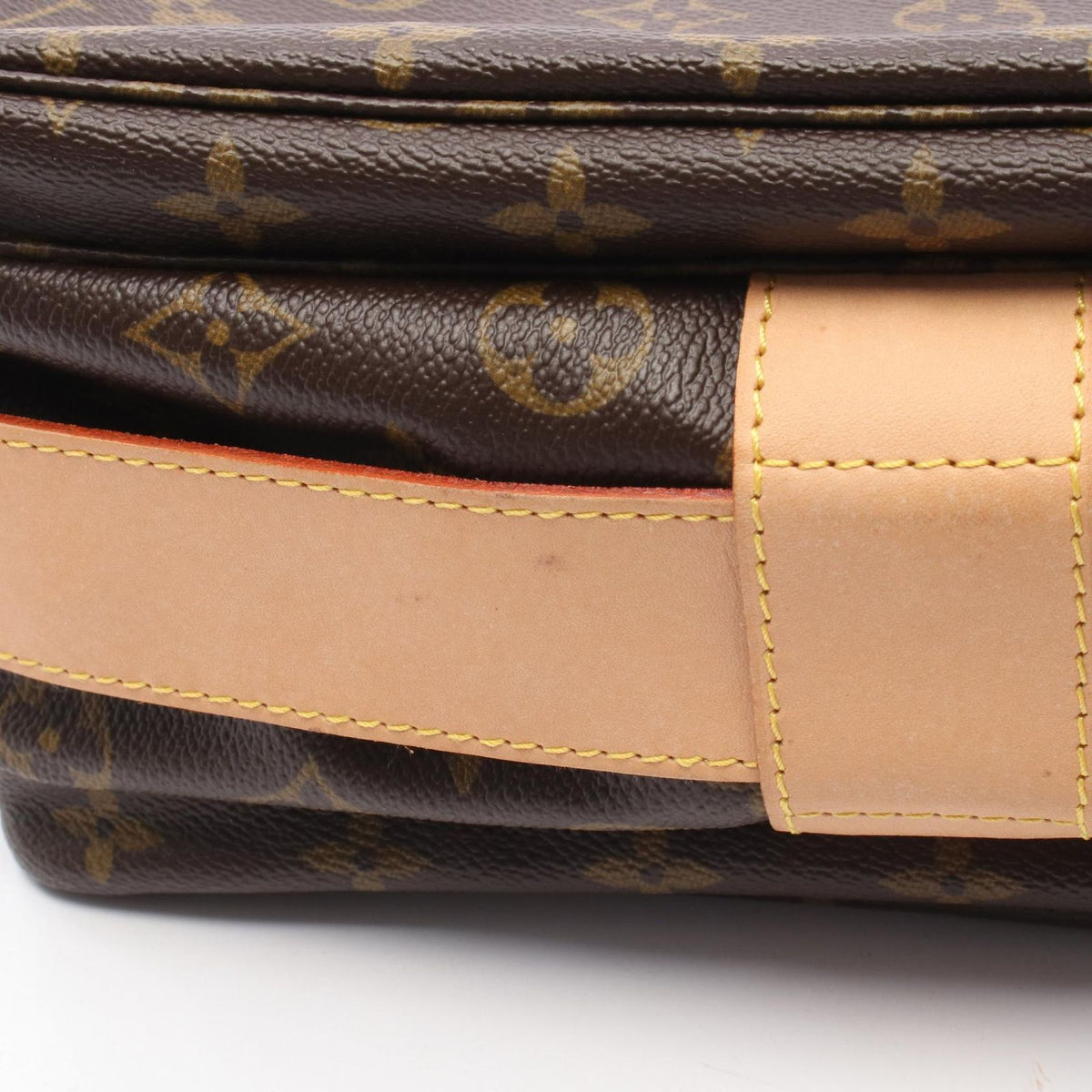 Louis Vuitton Shoulder Bag Naviglio Monogram Canvas Leather — view 8