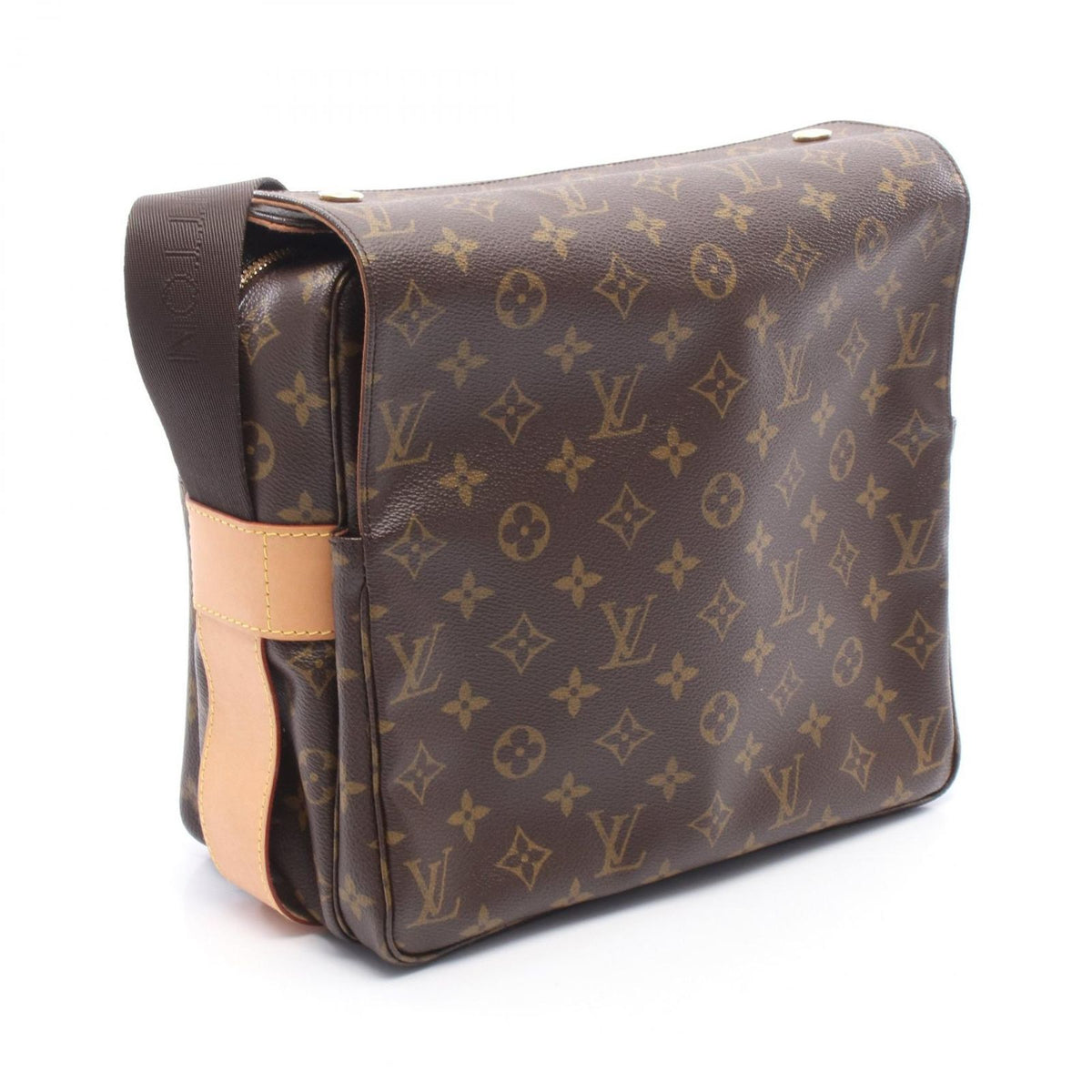Louis Vuitton Shoulder Bag Naviglio Monogram Canvas Leather — view 2