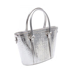 Dior Tote Silver Leather Trotter — view 2