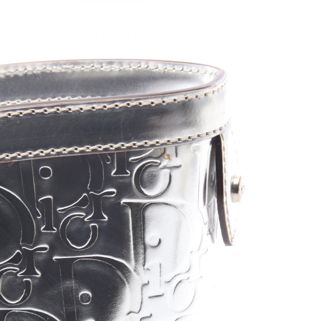 Dior Tote Silver Leather Trotter — view 8