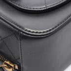 Chanel Shoulder Bag CC Logo Black Leather CC Vanity 2-Way Chain — view 6