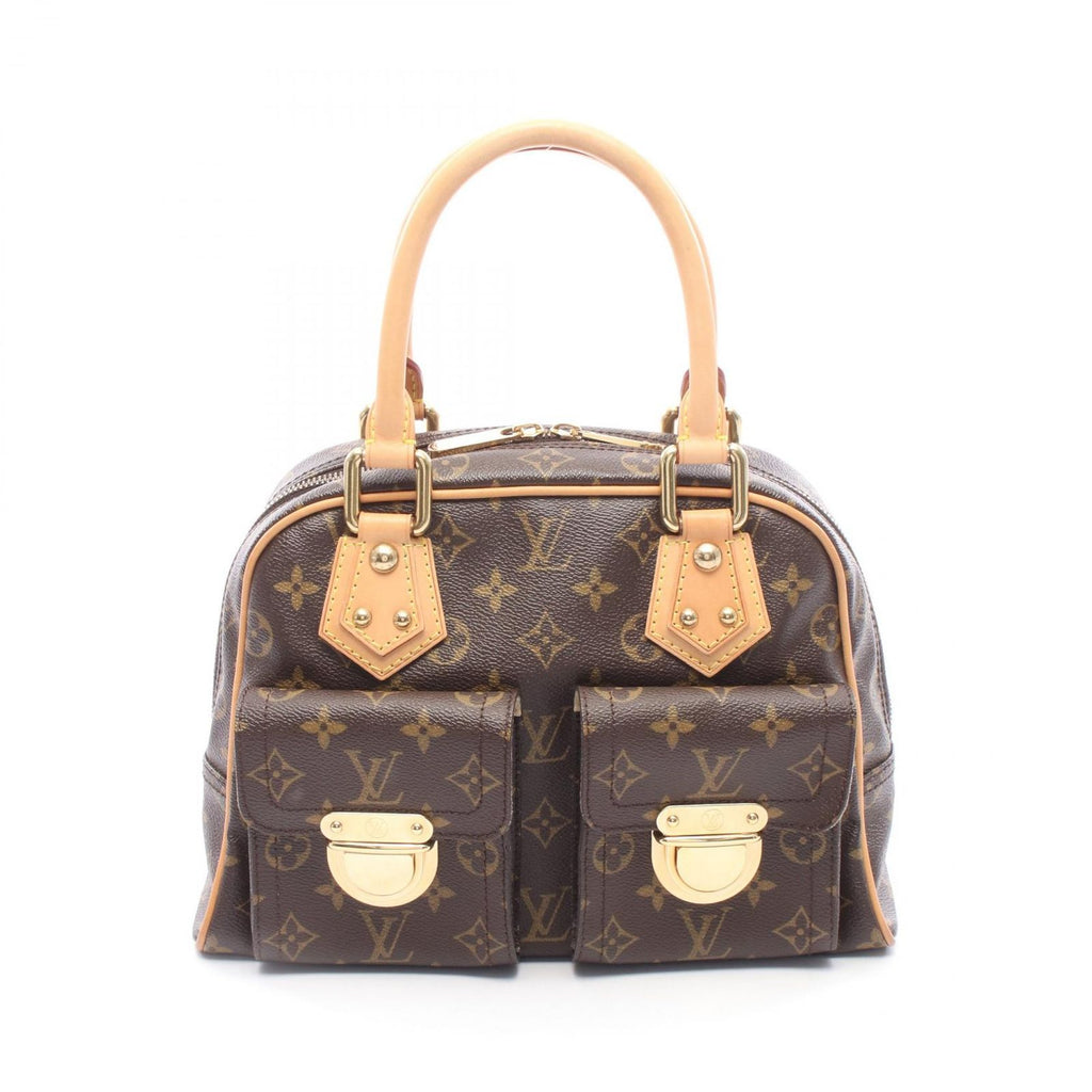 Louis Vuitton Handbag Manhattan PM Monogram Canvas Leather