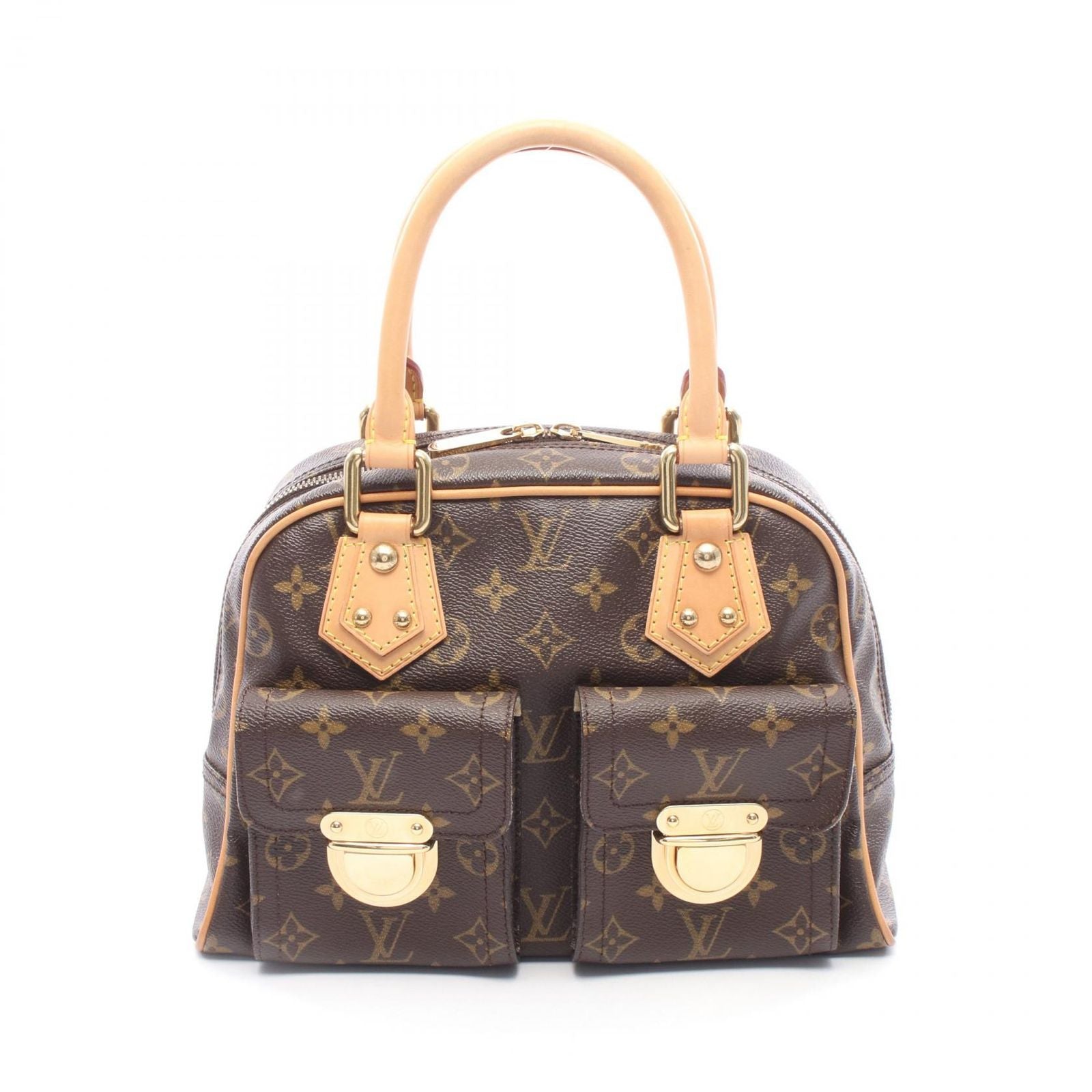 Louis Vuitton Handbag Manhattan PM Monogram Canvas Leather