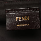 Fendi Tote Pecan Brown Dark Pink Canvas Leather — view 4