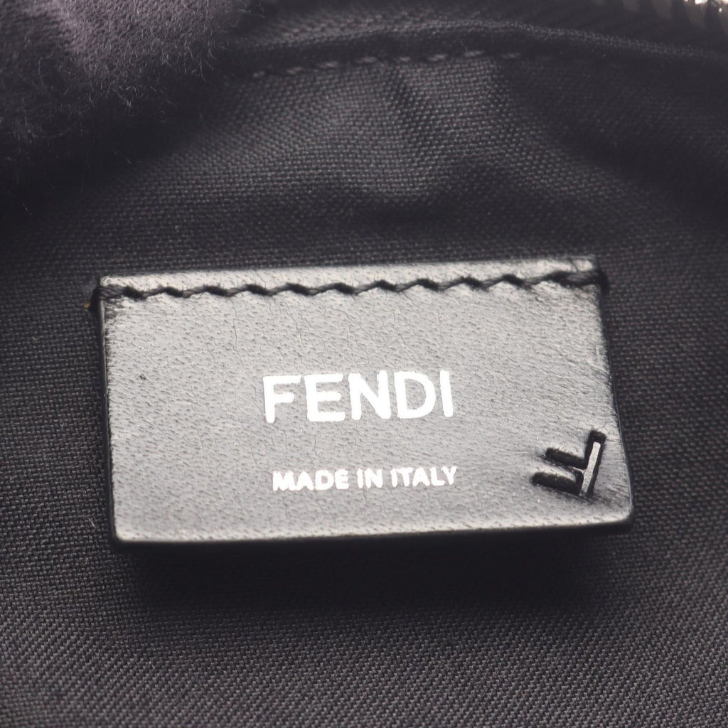 Fendi Boston Bag FF Jacquard Duffle 2-Way Black Canvas Leather Duffel — view 4