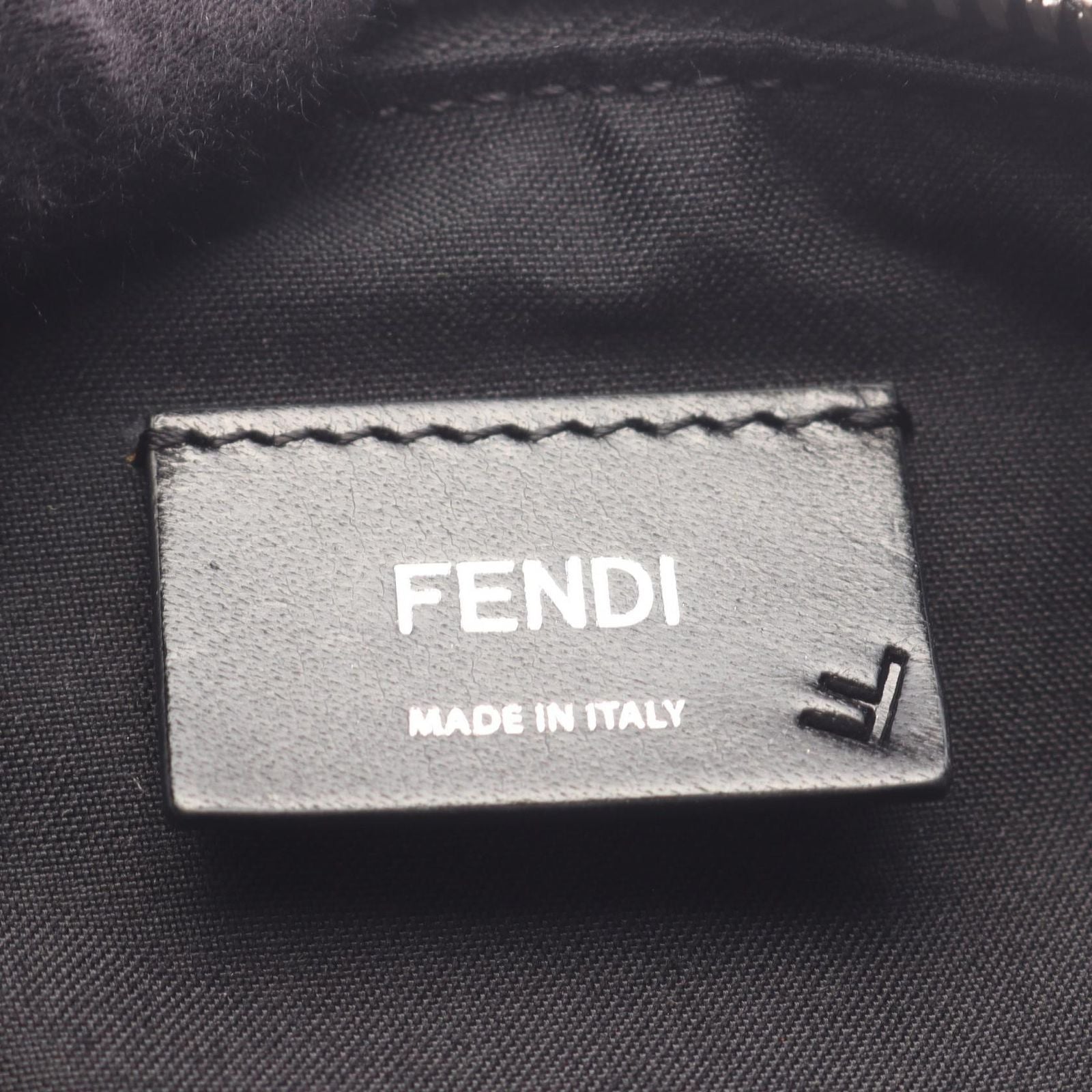 Fendi Boston Bag FF Jacquard Duffle 2-Way Black Canvas Leather Duffel — view 4