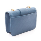 Chanel Shoulder Bag Quilted Blue Caviar Leather Chain — view 2