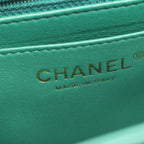 Chanel Shoulder Bag Mini Quilted Green Lambskin Chain — view 4