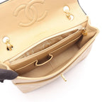 Chanel Shoulder Bag Quilted Single Flap Vintage Beige Lambskin Chain — view 3