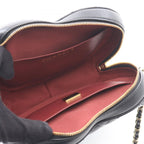 Chanel Shoulder Bag Quilted Heart Black Lambskin — view 3