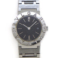 Bvlgari Watch Date Black Dial SS Quartz Analog