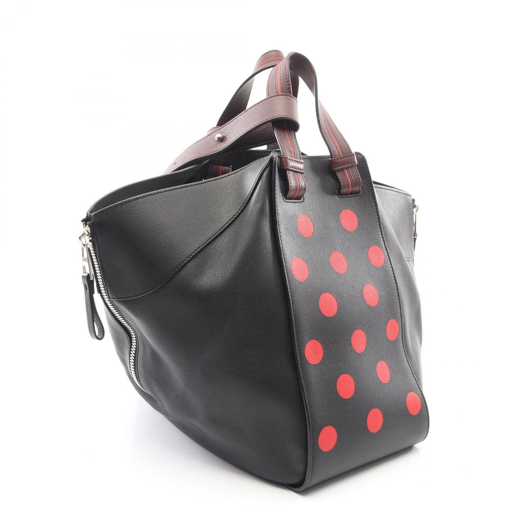 Loewe Handbag Hammock Black Red Dot Print Leather — view 2